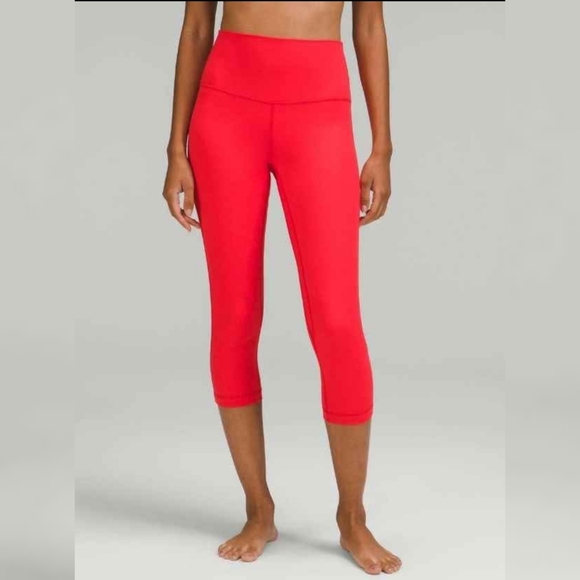 lululemon athletica Pants - Lululemon Align HR Crop 21" Leggings - Color Red Love